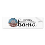 Knitters for Obama Bumper Sticker #1