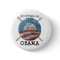 Knitters for Obama Button #2