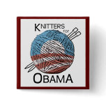 Knitters for Obama Button #3