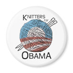 Knitters for Obama Magnet #1