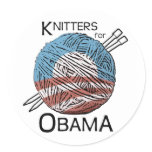 Knitters for Obama Stickers #1