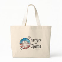 Knitters for Obama, Tote Canvas Bag