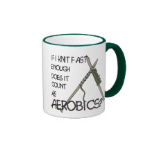Knitting Aerobics Coffee Mugs