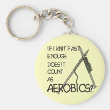 Knitting Aerobics Keychain