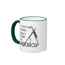 Knitting Aerobics Coffee Mugs