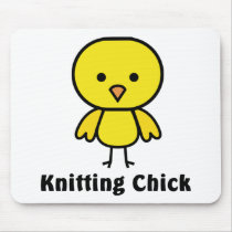 Knitting Chick Mouse Mats