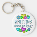 Knitting Happiness Keychain