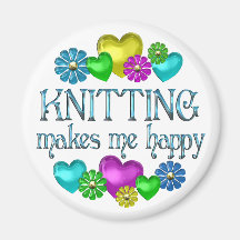 Knitting Happiness Magnets