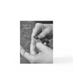 Knitting Note Card - Calm. In progress.