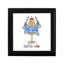 Knitting Nut T-shirts and Gifts Keepsake Boxes