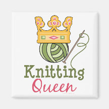 Knitting Queen Magnet