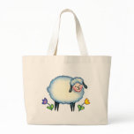 KNITTING SHEEP BAG by SHARON SHARPE