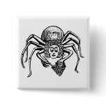 Knitting Spider (Tess) Pinback Button