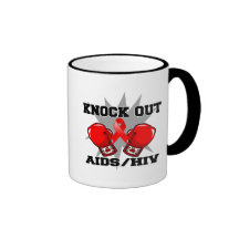Knock Out AIDS HIV Coffee Mugs