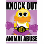 Knock OUT Animal Abuse Photo Sculpture