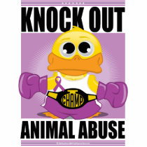 Knock OUT Animal Abuse Photo Sculpture