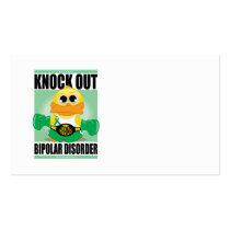 Knock Out Bipolar Disorder Business Card Template