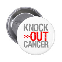 Knock Out Cancer - Blood Cancer Pin
