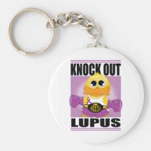 Knock Out Lupus Key Chain