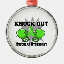 Knock Out Muscular Dystrophy Christmas Ornaments