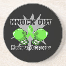 Knock Out Muscular Dystrophy Coaster