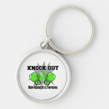 Knock Out Non-Hodgkin Lymphoma Key Chains