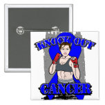 Knock Out Rectal Cancer Pinback Button