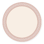 Knots Border Blank Template Label stickers