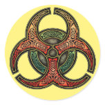 Knotwork Biohazard Stickers