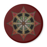 Knotwork Chaos Star Magnet