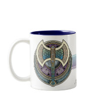 Knotwork Labrys Mug