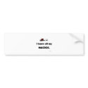 Know my macros bumper stickers