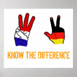 KNOW THE DIFFERENCE posters