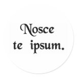 Know thyself. stickers