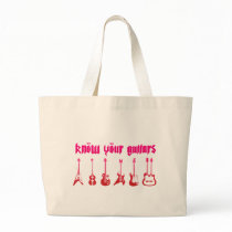 Know Your Guitar - Emo Alternative Grunge Rock Canvas Bags