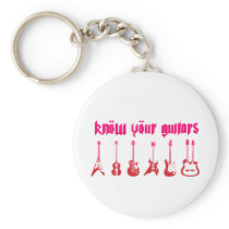 Know Your Guitar - Emo Alternative Grunge Rock Keychains