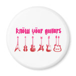 Know Your Guitar - Emo Alternative Grunge Rock Magnets
