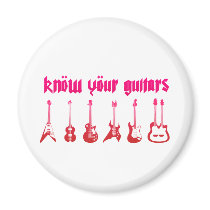 Know Your Guitar - Emo Alternative Grunge Rock Magnets