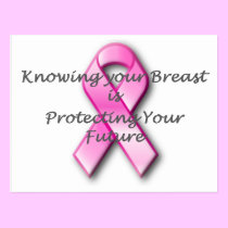 Knowing your breast postcards