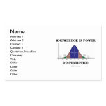 Knowledge Is Power Do Statistics Business Card Templates