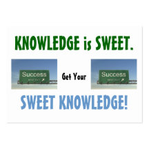 KNOWLEDGE IS SWEET #3 BUSINESS CARD TEMPLATE