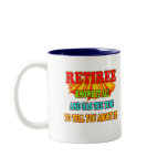 Knows It All Retiree mugs