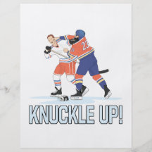 Knuckle Up Personalised Flyer