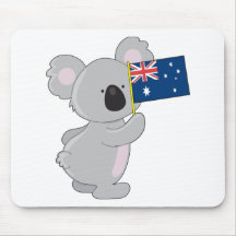 Koala Australian Flag Mousepad