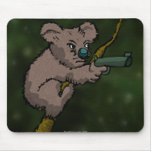 Koala Bear Sniper Mouse Pad
