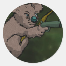 Koala Bear Sniper Sticker