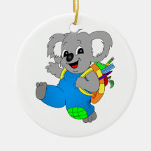 Koala Bear with backpack Ornaments