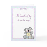 Koala Blocks Baby Shower Invitation cards