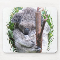 Koala Cuddle Mouse Pad