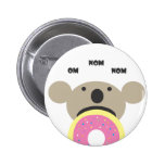Koala Doughnut Diet Pinback Buttons
